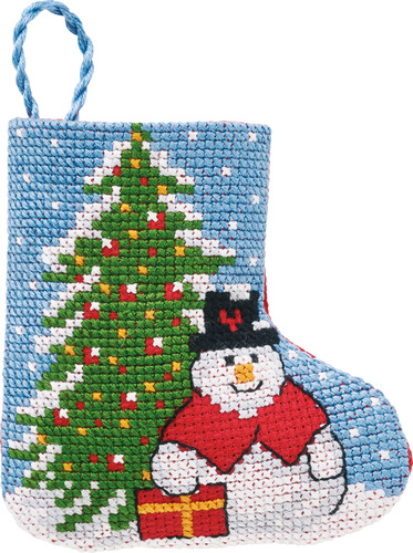 Fir/snowman stocking
