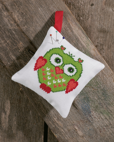 Pincushion,Green owl
