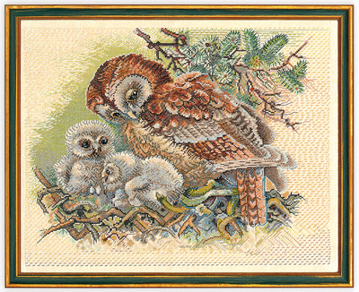 Owl w/young ones