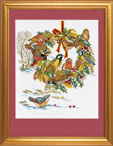 Wreath and birds