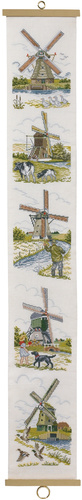 5 holländische Windmühlen