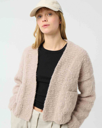 Strickjacke mit Tasche