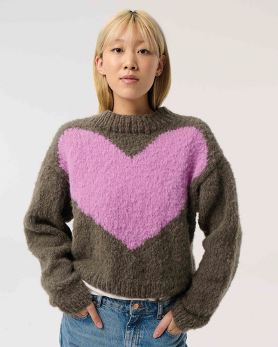 Sweater with heart