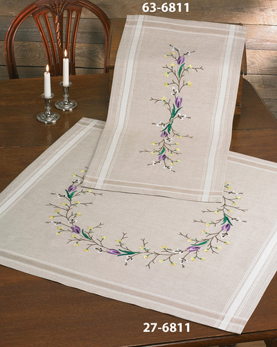 Tablecloth 1/2 linen n 80x80cm