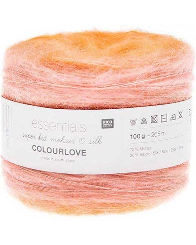 Essentials Super Kid Mohair Loves Silk Colourlove, Salmon