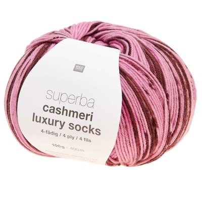 Superba Cashmeri Luxury Socks 4 ply , Pink