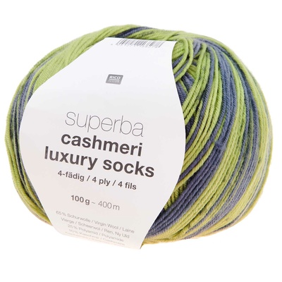 Superba Cashmeri Luxury Socks 4 ply , Green