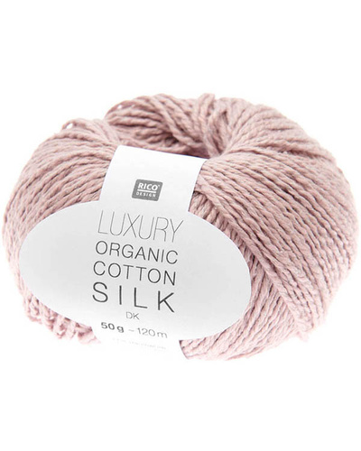 Luxury Organic Cotton Silk, Smokey pink