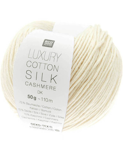 Luxury Cotton Silk Cashmere DK, Cream