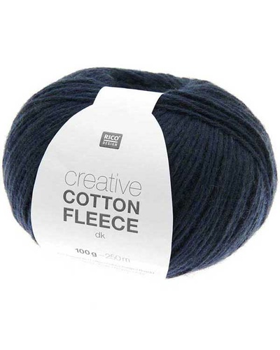 Cotton Fleece navy 10x100