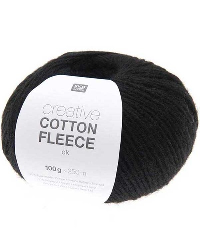 Creative Cotton Fleece DK, Black
