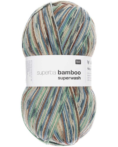 Superba Bamboo 4 ply, Blue-Berry Mix