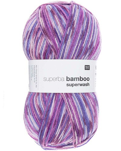 Superba Bamboo 4 ply, Blue-Purple Mix