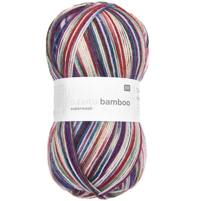 Superba Bamboo 4 ply, Red-Mint