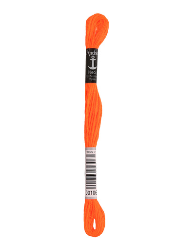 Anchor Neon 12X8m Skein Orange
