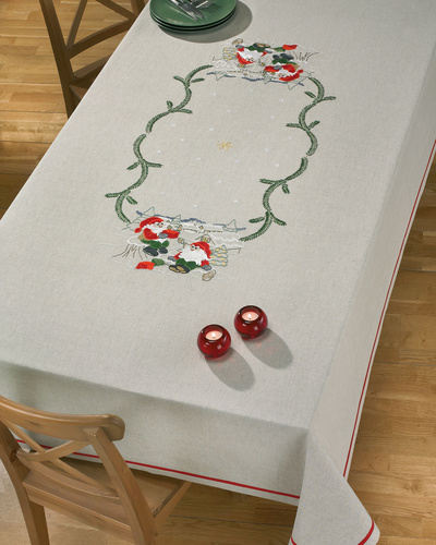 Printed tablecloth ½ Linnen
