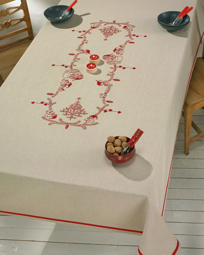 Printed Table Cloth ½ Linen
