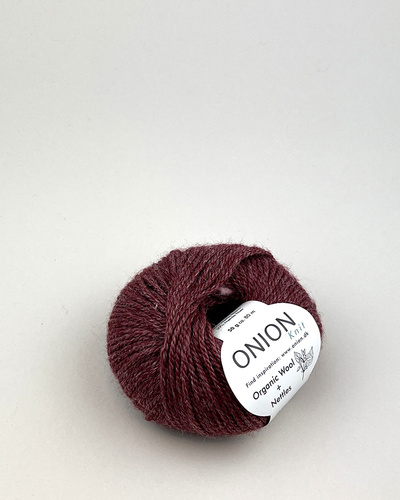 No.6 Organic Wool+Nettles  Mørk Rød