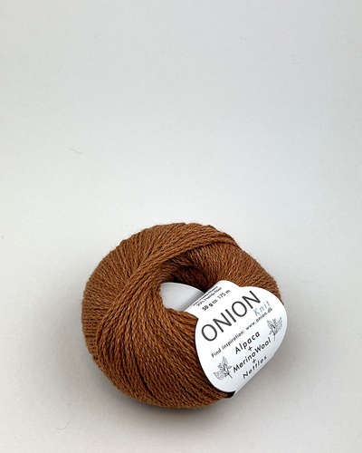 Alpaca+Merino Wool+Nettles  Brændt orange