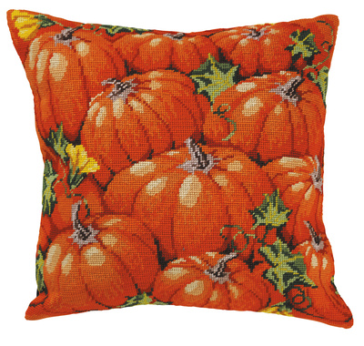 Canvas cushion pumpkin