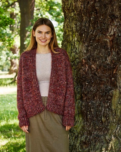 Cardigan med Bella Color