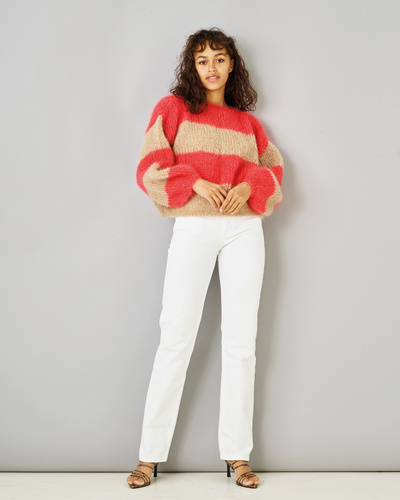 Bella Sweater m/brede striber
