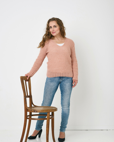 Sarah Perlestrikket sweater