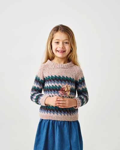 Dagmar Zigzag sweater 1-6år