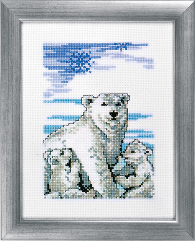 Polar bear with kids