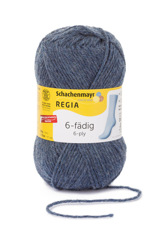 6-Ply 50g, jeans streaked