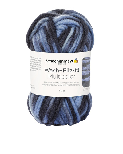 Wash+Filz-it! Multicolor, bleu-graphit duocolor